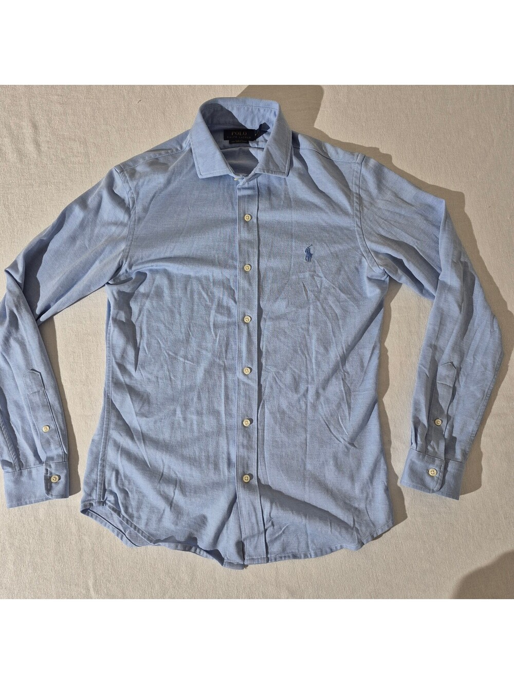 Polo Ralph Lauren Slim Fit Knit Dress Shirt light blue M